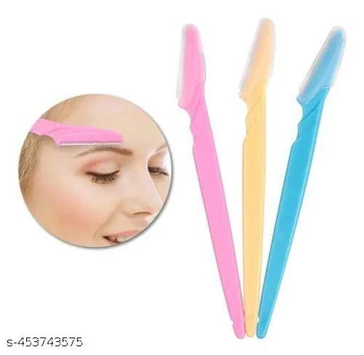 Eyebrow Shaping & Face Hair Razor (Multicolor, Pack of 3)