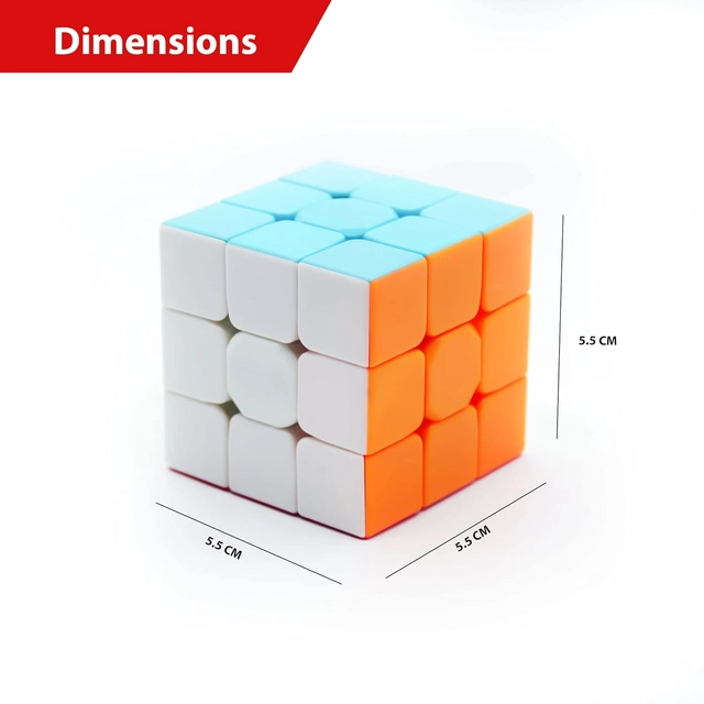 Plastic Rubik Cubes for Boys & Girls (Multicolor)