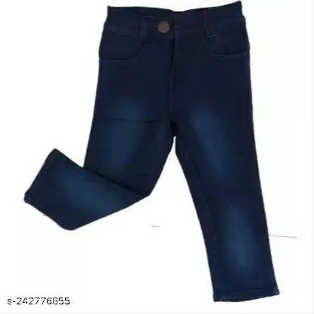 Denim Jeans for Boys (Blue, 8-9 Years)