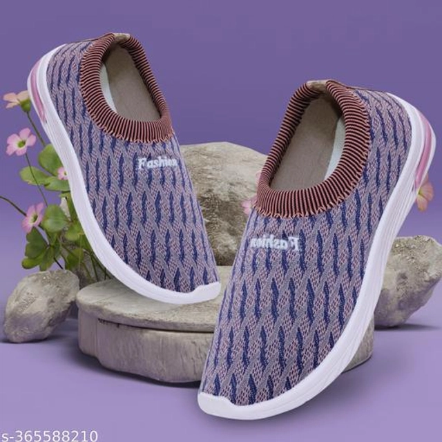 Loafers for Women (Purple, 4)