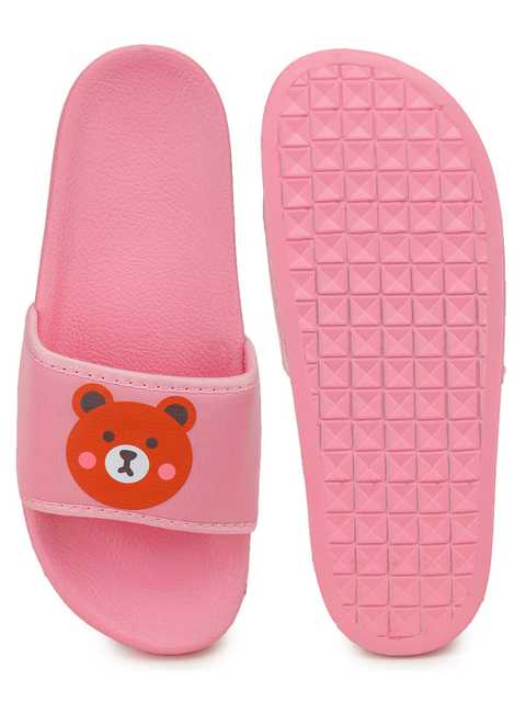 Footox Casual Women Slippers And Flipflops (Pink, 6) (FF-31)