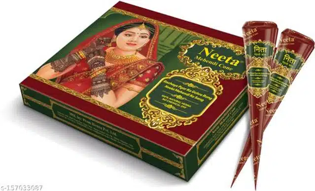 Neeta Mehendi Cone (15 g, Pack of 12)