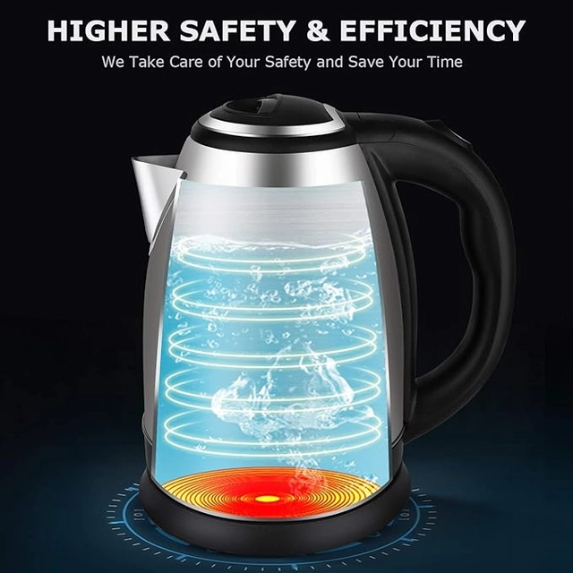 Scarlett Electric Kettle 2 Litre,Hot Water,Tea,Coffee,Milk,Cooking Foods Kettle Electric Kettle (2 L, Silver, Pack of 1)