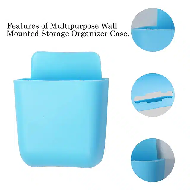 Wall Mounted Storage Box Combo (Multicolor, Pack of 4)