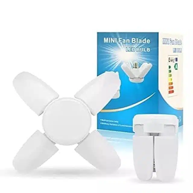 Mini Fan Shaped Foldable Bulb (White, 25 W)
