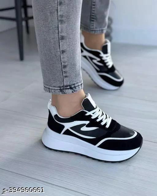 Casual Shoes for Women (Black, 3)