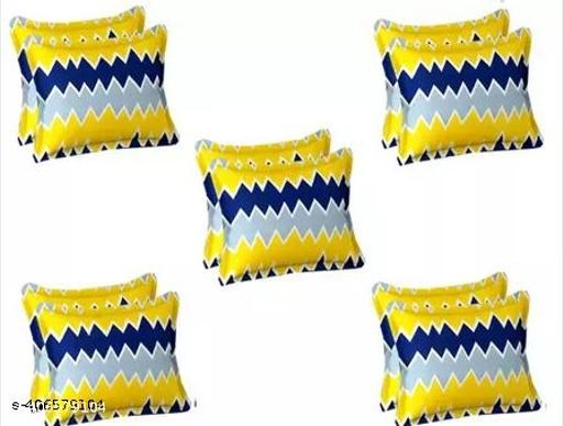 Cotton Pillow Covers (Multicolor, 17x27 inches) (Pack of 10)