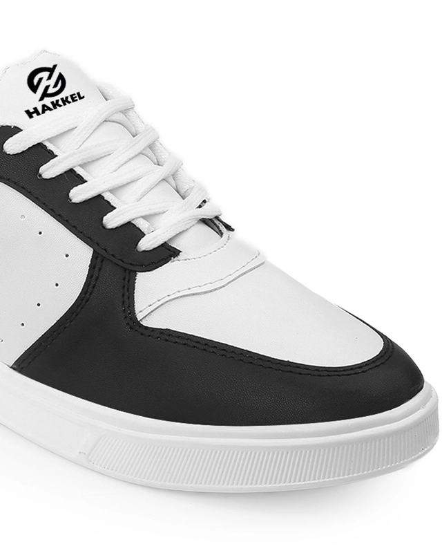 Casual Shoes for Men (White & Black, 6)