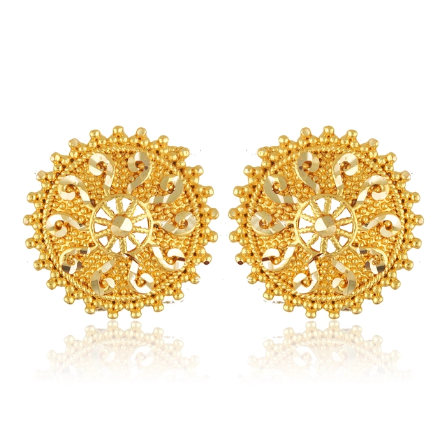 Alloy Gold Plated Earrings for Women (Gold, Set of 1)