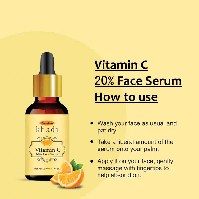 Premium Khadi Vitamin C Face Serum (30 ml)