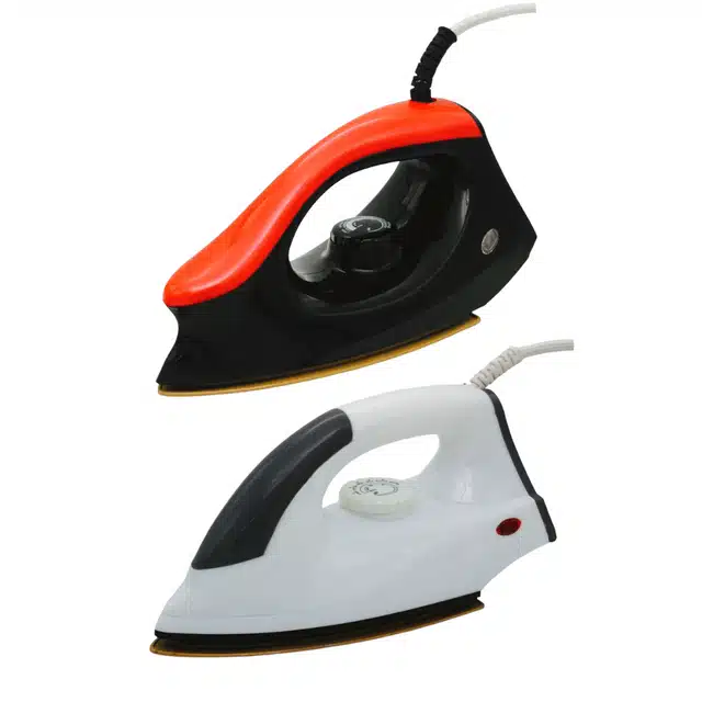 Automatic Electric Dry Iron Press (Pack of 2, 750 W) (Multicolour)