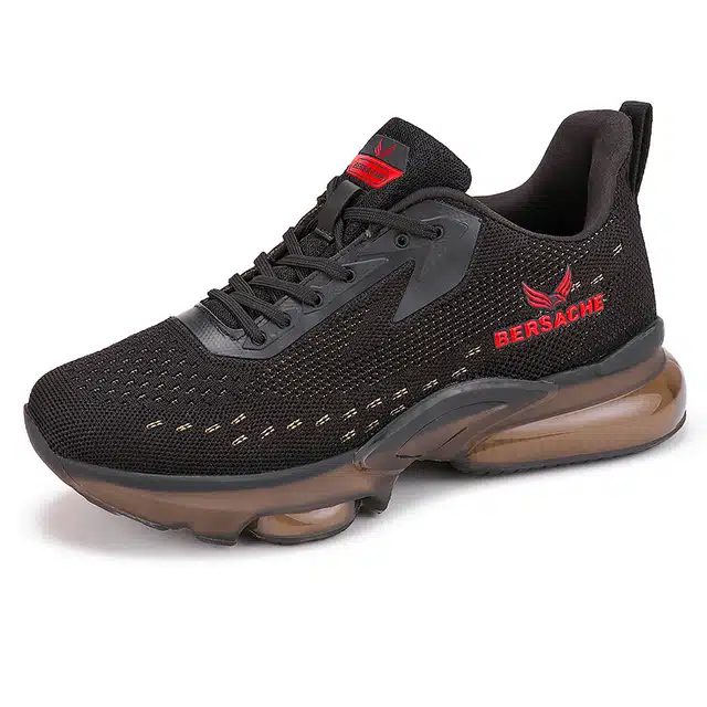 Sports Shoes for Men (Black, 8)