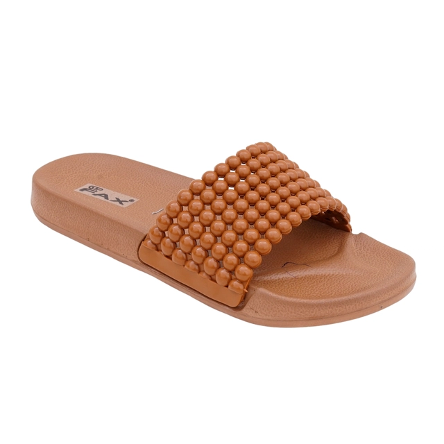 Flip-Flops for Women (Tan, 5)