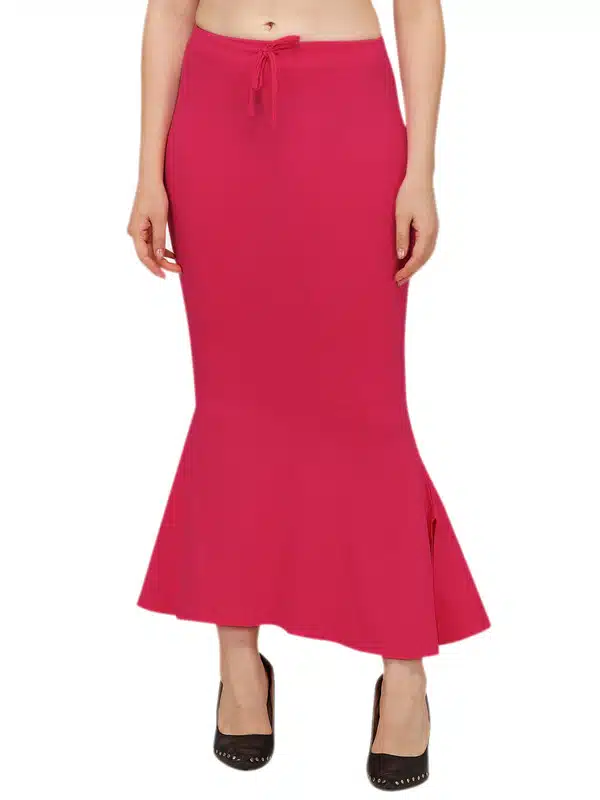 Saree Shapewear Petticoat for Women (Dark Pink, 2XL) (S-305)