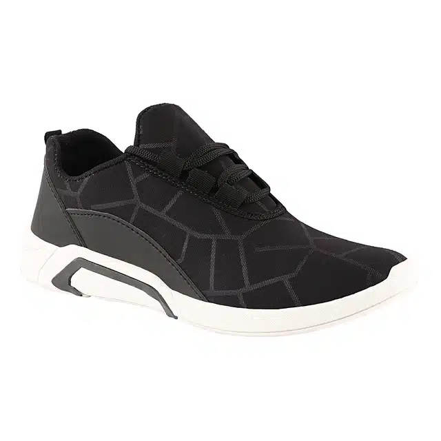 Sports Shoes for Men (Black & White, 6)