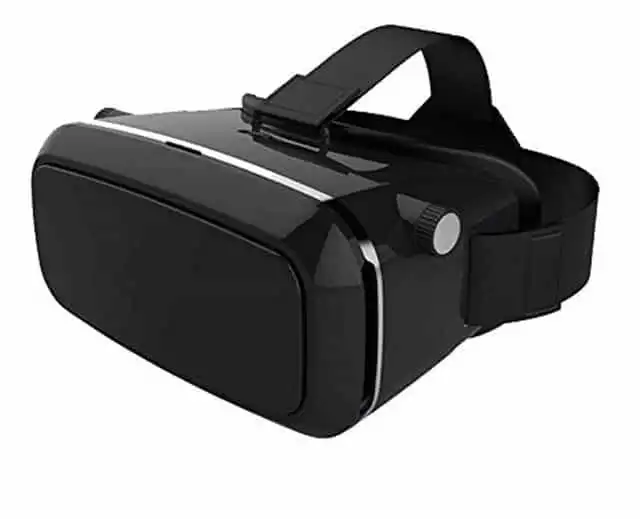 VR शाइन वर्चुअल रियलिटी हेडसेट ग्लॉसिस एंटी-रेडिएशन अडजस्टेबले स्क्रीन (कलर ब्लैक)