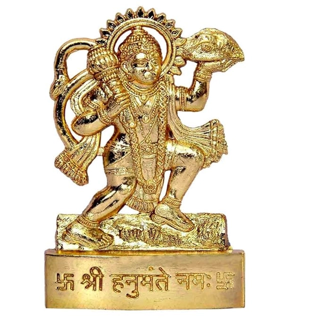 Lord Hanuman Idol (Gold)