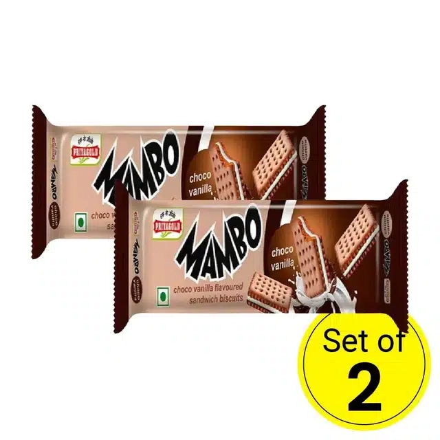 Priyagold Mambo Choco Vanilla 80 g (Pack of 2)