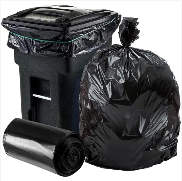 Biodegradable 15 Pcs Garbage Bags (Black, 24x32 inches) (Pack of 2)