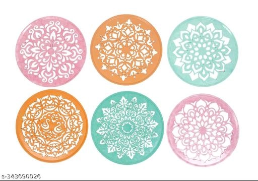 Diwali Rangoli Making Kit (Multicolor, Pack of 6)