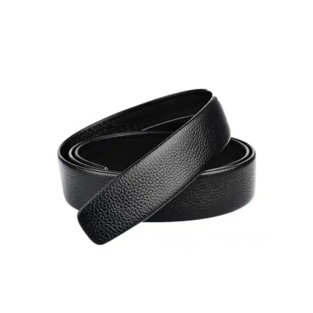 Leather Belt for Men (Black, 42)