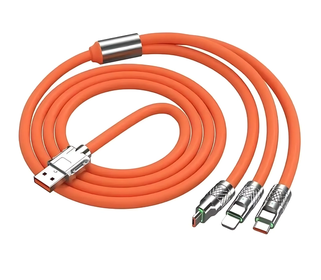 3 in 1 Charging Cable (Multicolor, 120 W)