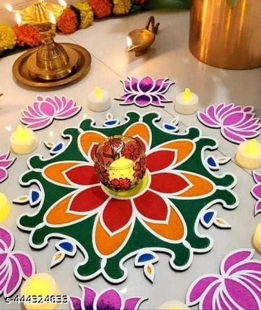 Diwali Rangoli Making Kit (Multicolor)