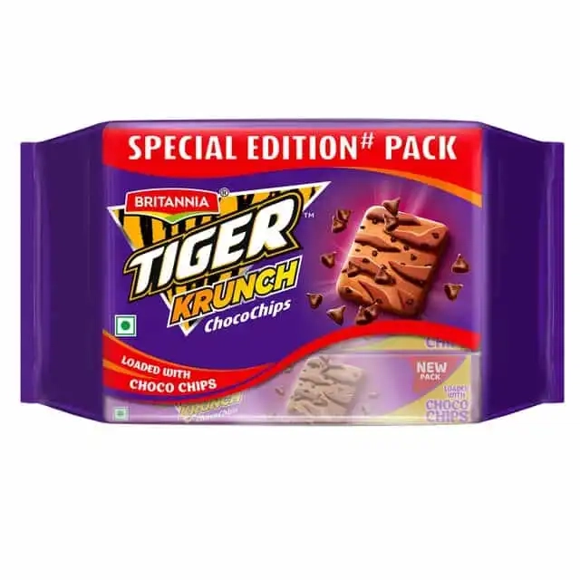 ब्रिटानिया टाइगर क्रंच चोकोचिप बिस्कुट ,400 g