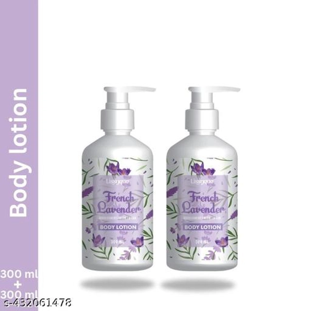  Lissyque Body & Face Lotion Lissyque Lavender Body Lotion Enrich With Lavender For Rough & Dry Skin, Increase Natural Skin Whitening, Sooth & Glowing Skin, 48hr Hydration, SPF 30 For All Skin Type For Men & Women- 300ml ( Pack Of 2)