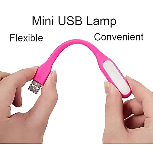 Adjustable USB LED Desk Light (Multicolor, Pack of 10)