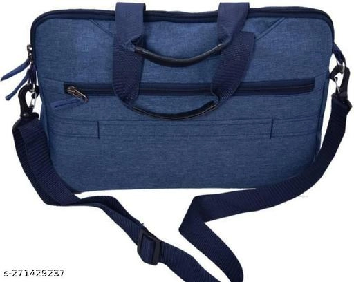 Canvas Laptop Bag for Men & Women (Blue, 35 L)