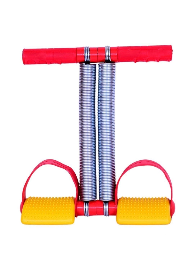 Double Spring Tummy Trimmer for Men & Women (Yellow & Red)