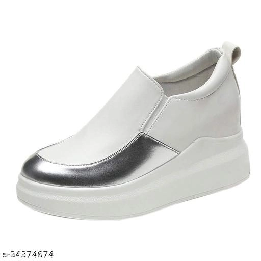 Casual Shoes for Women (White, 3)