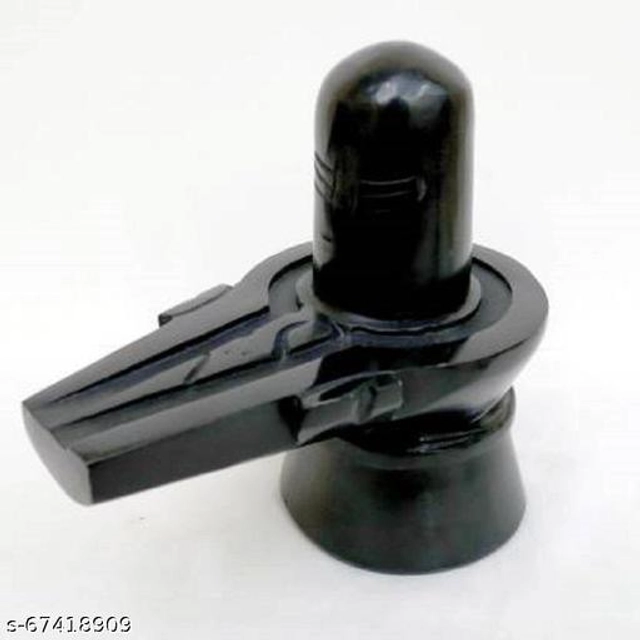 Marble Shivling Idol (Black)