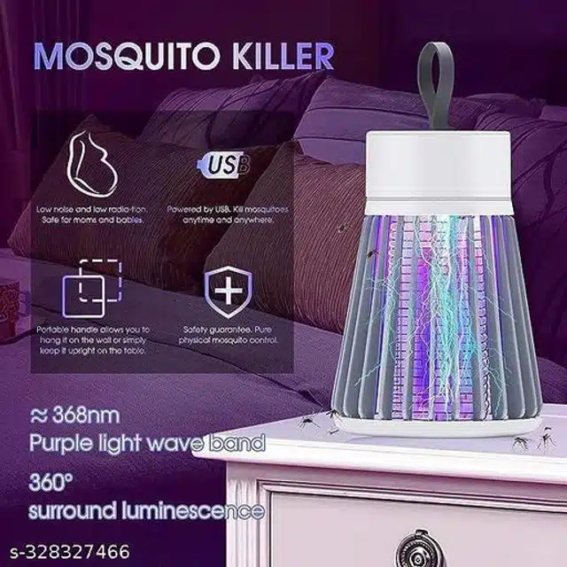 Plastic Mosquito Killer Lamp (White & Black)