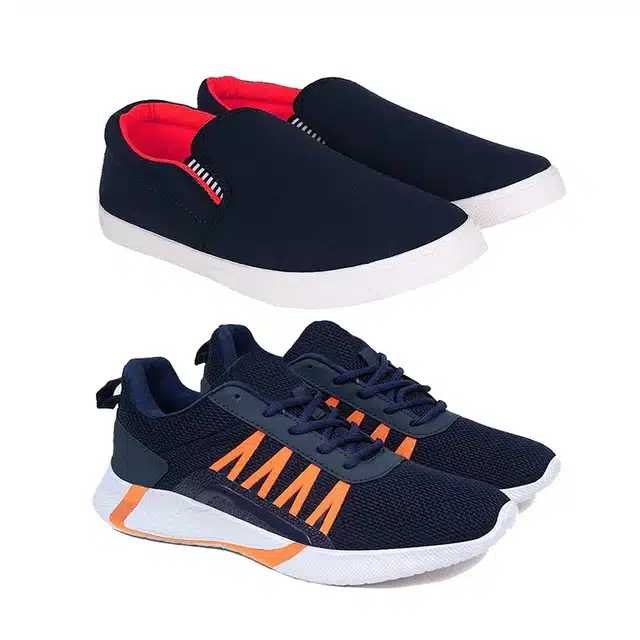 Combo of Casual Shoes & Sports Shoes for Men (Pack of 2) (Multicolor, 8)