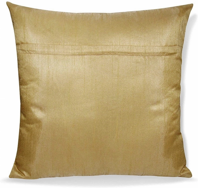 Jute Cushion Covers (Beige, 16x16 inches) (Pack of 5)