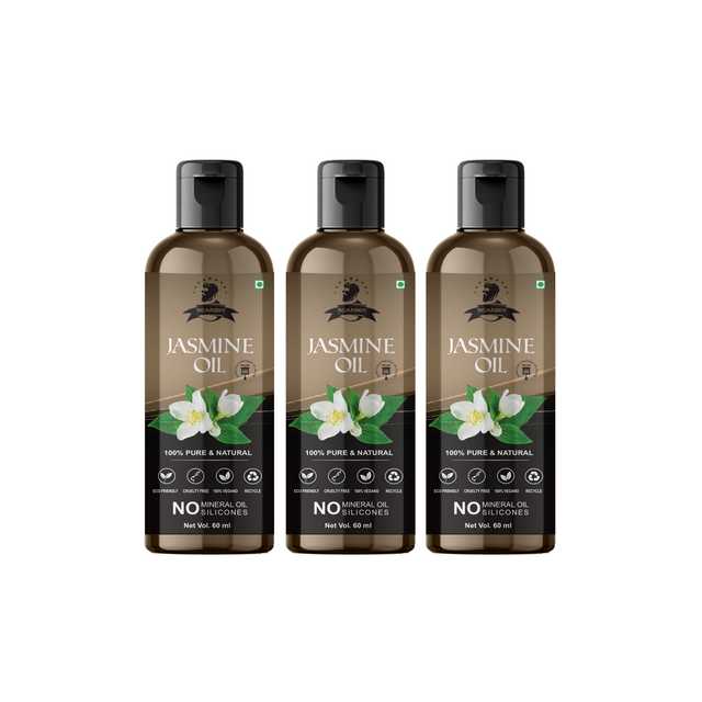 Beardox 100% Pure & Natural Jasmine Oil For Softer Hair & Skin Nourishment (50 ml, Pack Of 3) (G-2035)