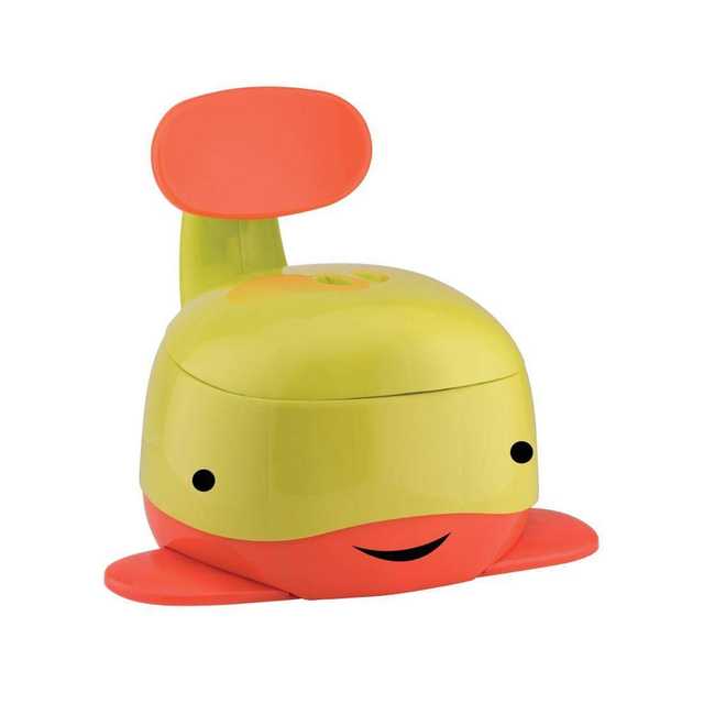 FABLE Whale Fish Type Potty Training Seat For Baby Kids (Yellow, Free Size) (S21)