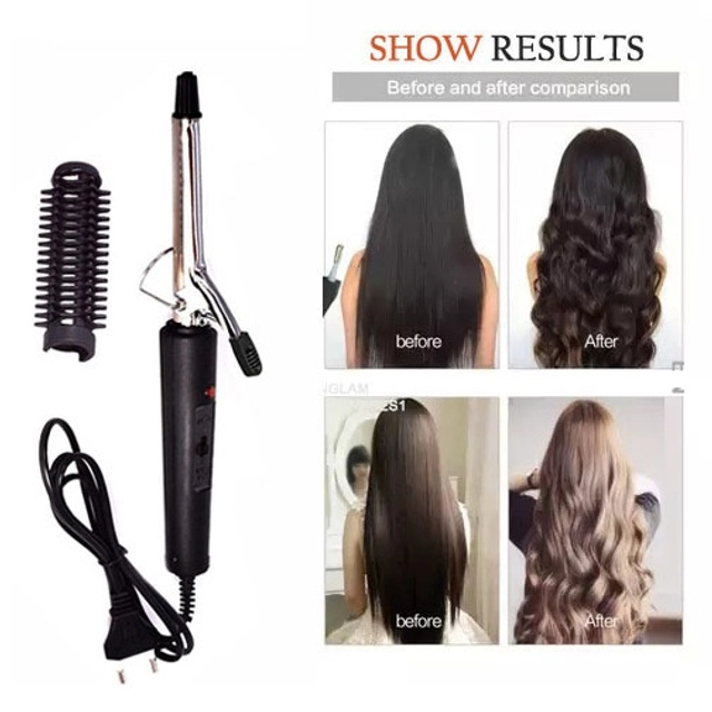 Iron Rod Hair Curler (Black, 25 W)