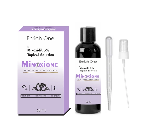 Enrich One Minoxidil 5% Topical Solution Minoxione Hair Serum (60 ml)