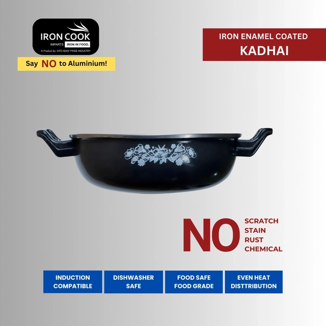 Enamel Coated Kadhai 24 cm