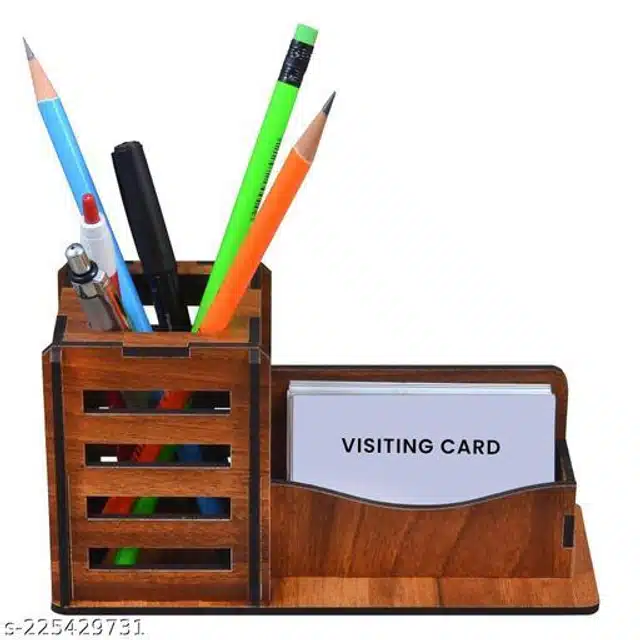 Wooden Pencil Holder (Brown)