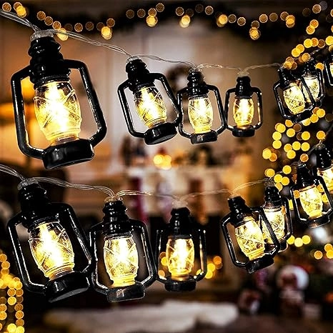 LED Lantern Shaped Decorative Fairy String Diwali Lights (Multicolor, 4 m)