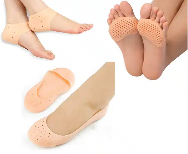 Silicone Gel Heel Socks with Pad (Assorted, Set of 3)