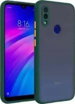 बैक कवर फॉर Mi Redmi Note 7 Pro (ग्रीन , शॉक प्रूफ , सिलिकॉन)