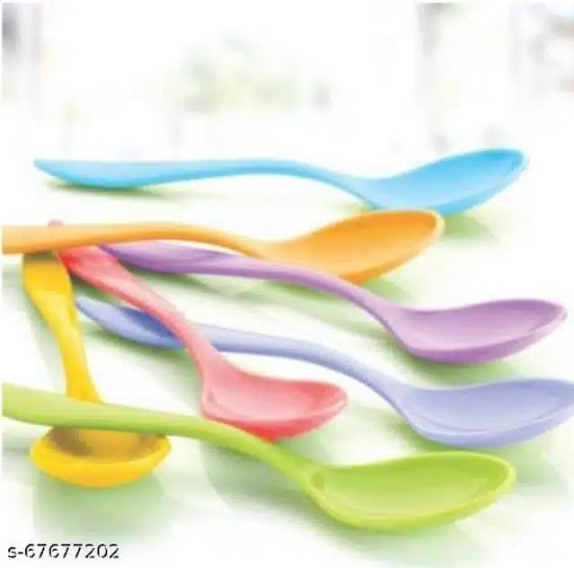 18 Spoons with 18 forks for Kitchen (Multicolor, Set of 2)