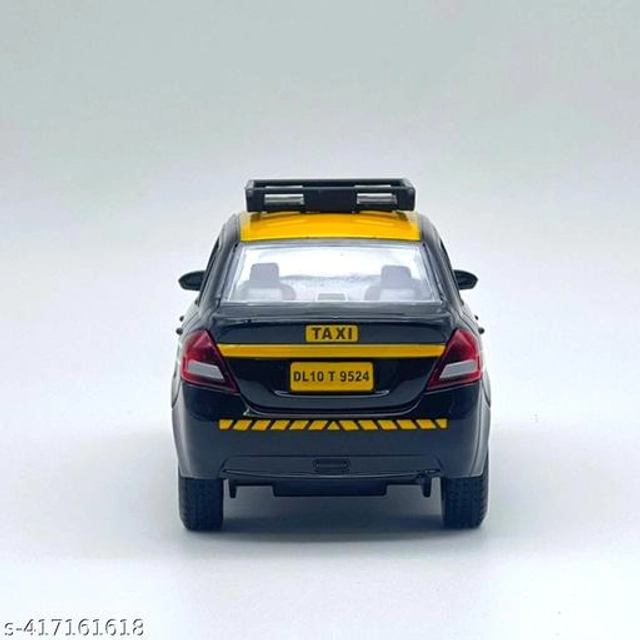 Swift Dezire Taxi Toy for Kids (Black & Yellow)