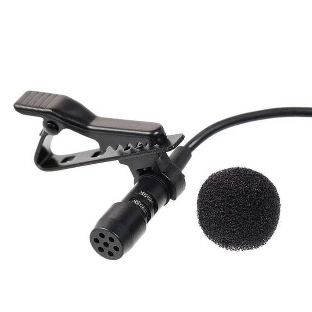 Collar Mic For Voice Recording Filter Microphone (Pack Of 1) (Black) (R-21)