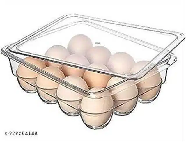 Acrylic Covered Egg Storage Box (Transparent)